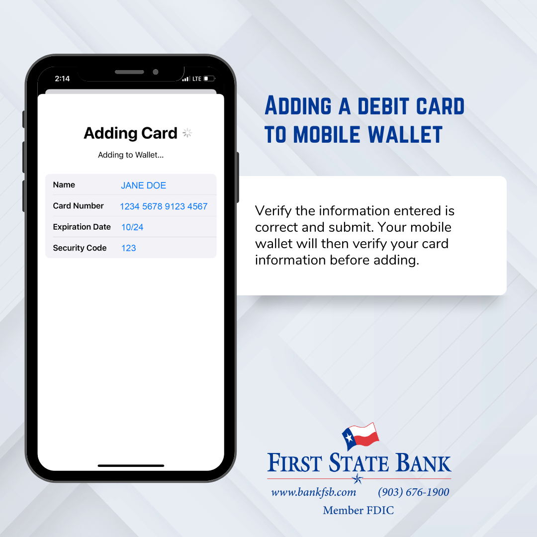 Adding Card To Mobile Wallet 3